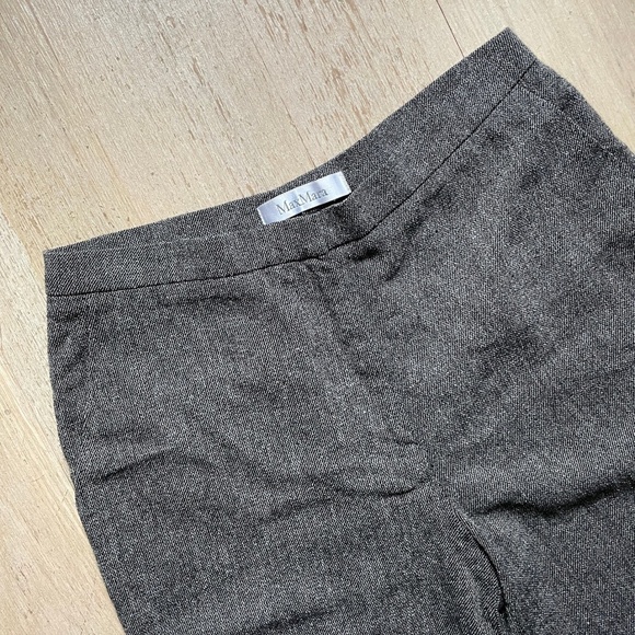 Vintage MaxMara Italian Wool Silk Tweed Trousers - Picture 1 of 5
